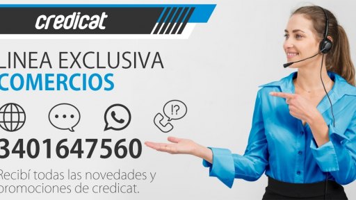 Credicat pone a disposición de comercios un número de whatsapp